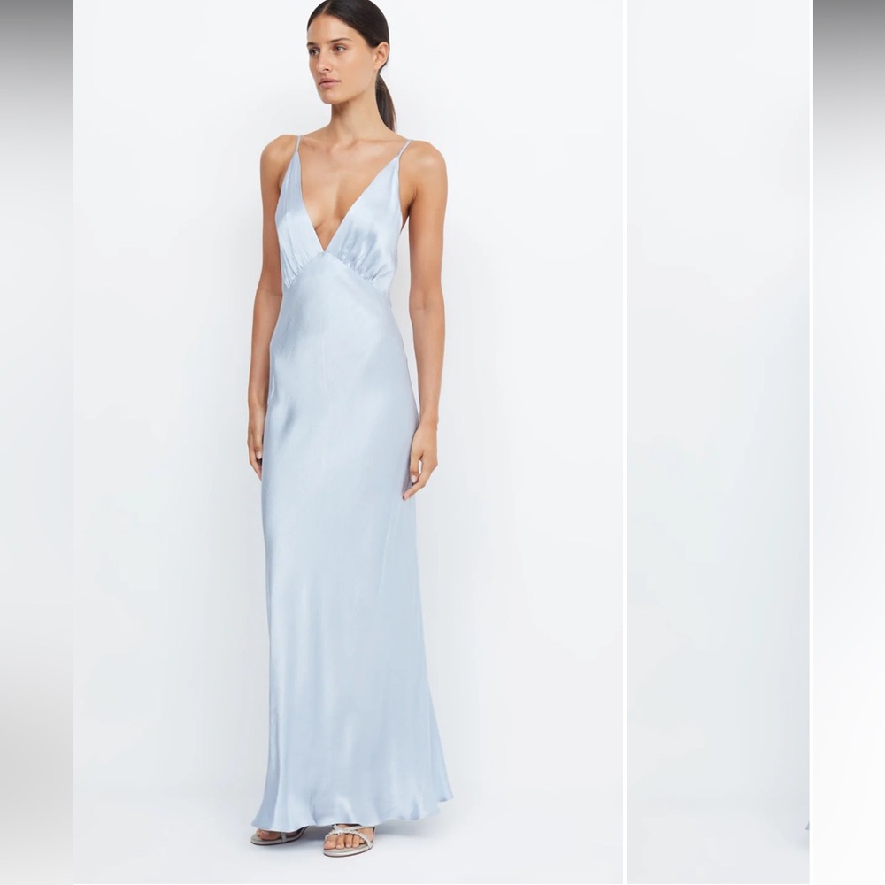 Bec & Bridge Moondance V Maxi Dress Dusty Blue